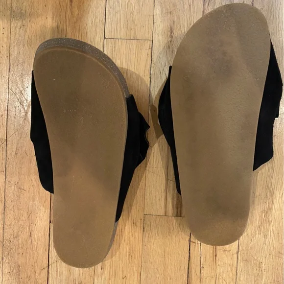 Ulla Johnson Ingrid cork slide suede knotted bow flat sandal. Black EU 39 - Picture 4 of 5